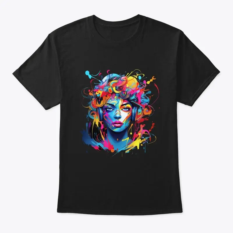 Neon Graffiti Art T-Shirt 