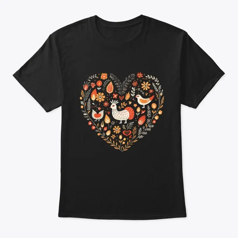  Heart-shaped Animal T-Shirt 